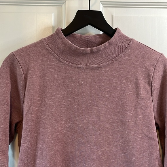 Duluth Trading Co Light Purple Mock Neck Sweater - Size Small - Picture 3 of 5